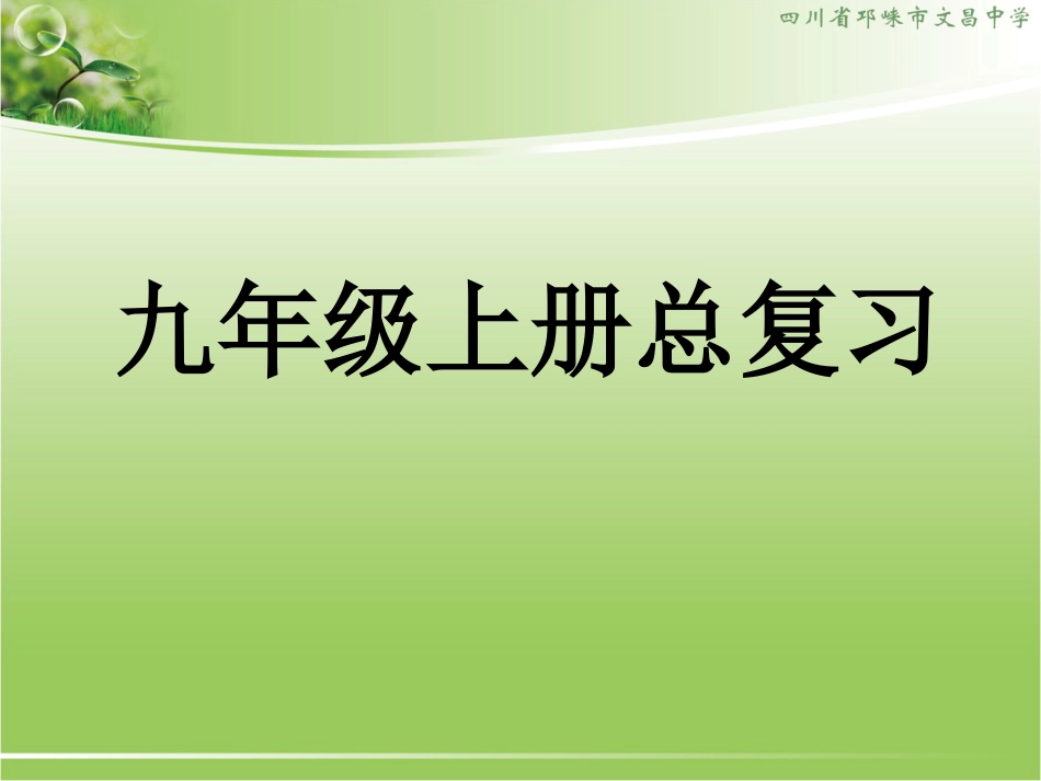 新人教版九年级化学上册复习PPT课件[共65页]_第1页