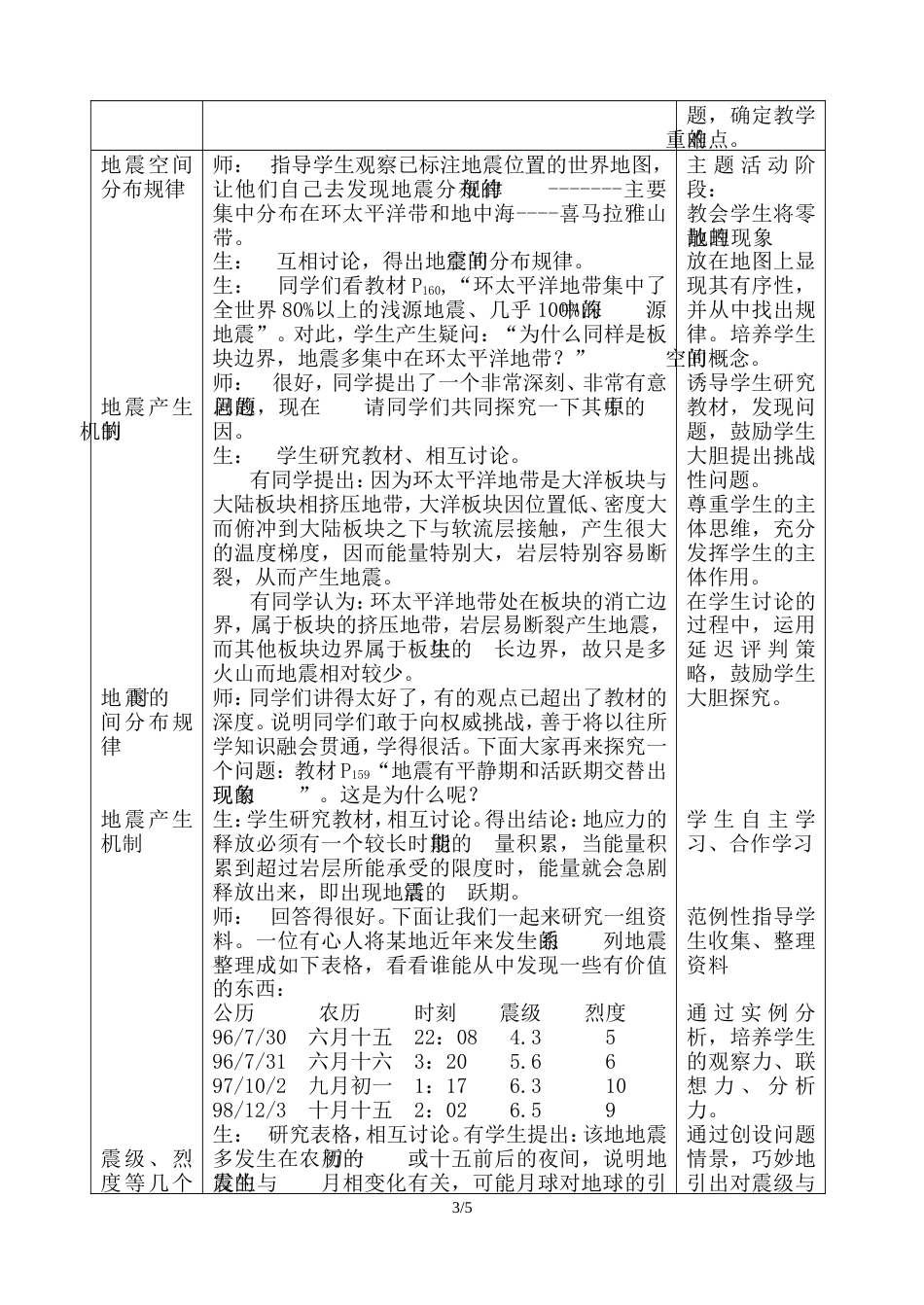 厦门六中创造性教学研究课教案（地震）[共5页]_第3页