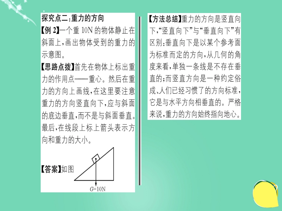 八年级物理全册 第6章 熟悉而陌生的力 第4节 来自地球的力课件 （新版）沪科版_第3页