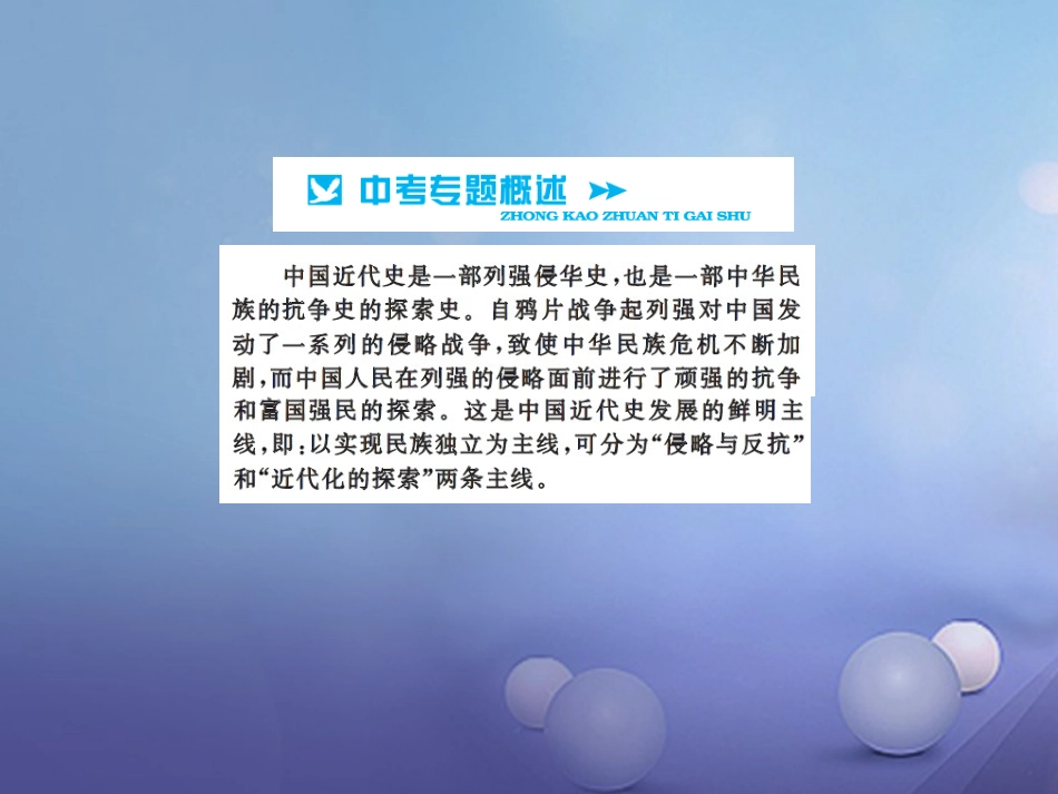 中考历史总复习 第二篇 专题突破一 列强的侵略与中华民族的抗争课件_第2页