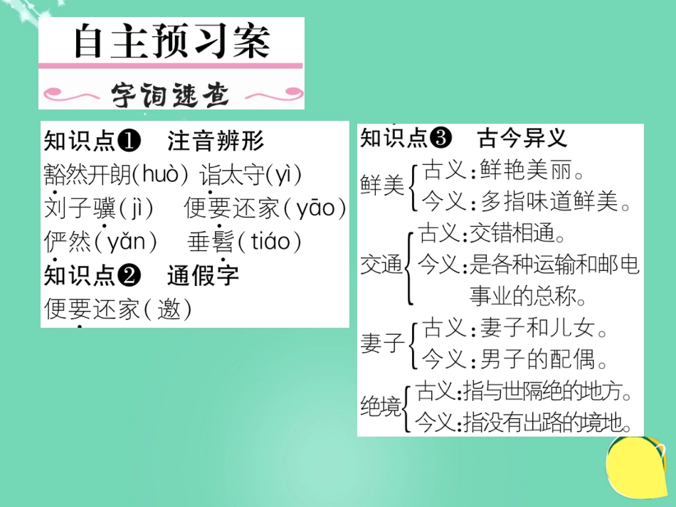 八年级语文上册 第五单元 21《桃花源记》课件 （新版）新人教版_第2页