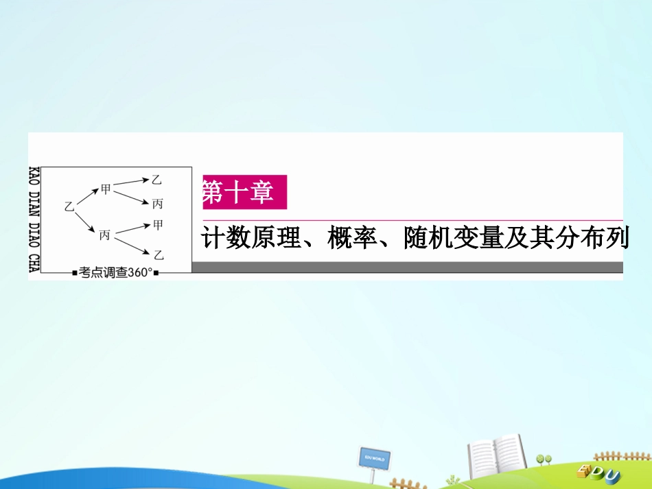 届高三数学一轮总复习 第十章 计数原理、概率、随机变量及其分布列 10.5 古典概型课件_第1页