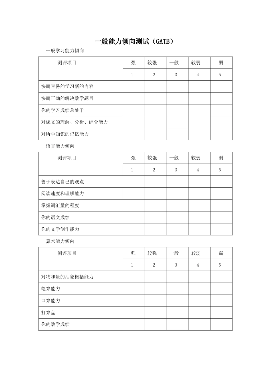 一般职业能力测试GATB[共7页]_第1页