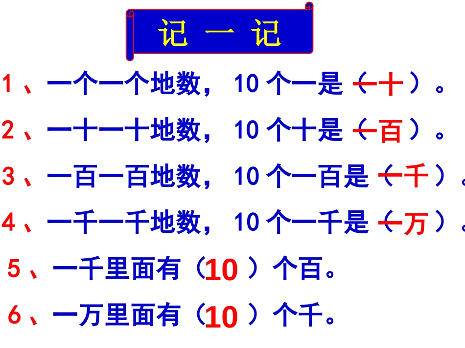 整理和复习（二）——万以内数的认识_第2页