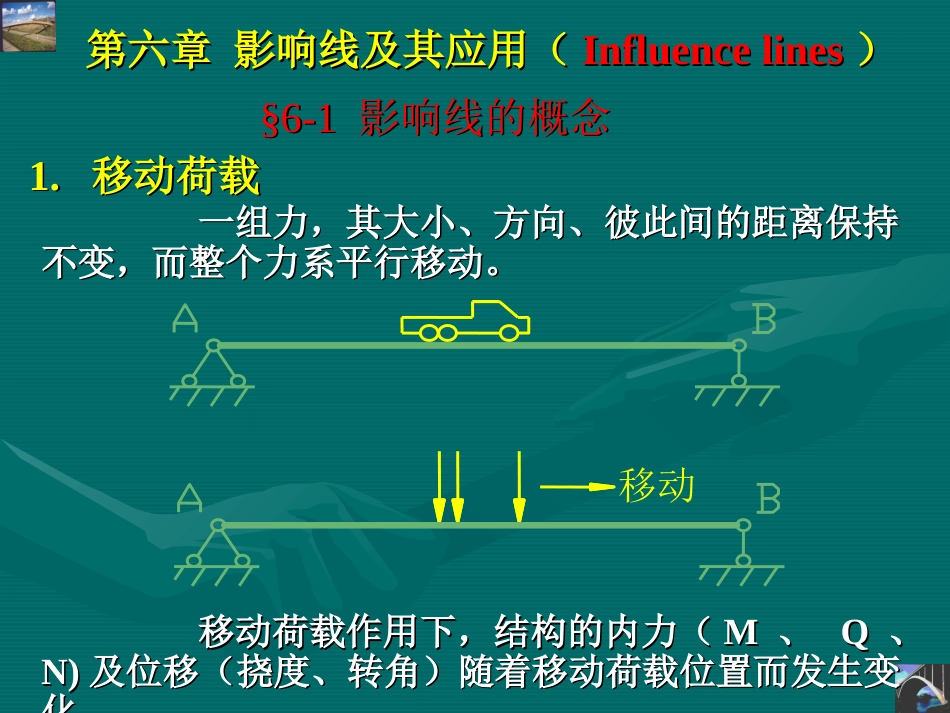 6第六章结构力学影响线及其应用_第2页