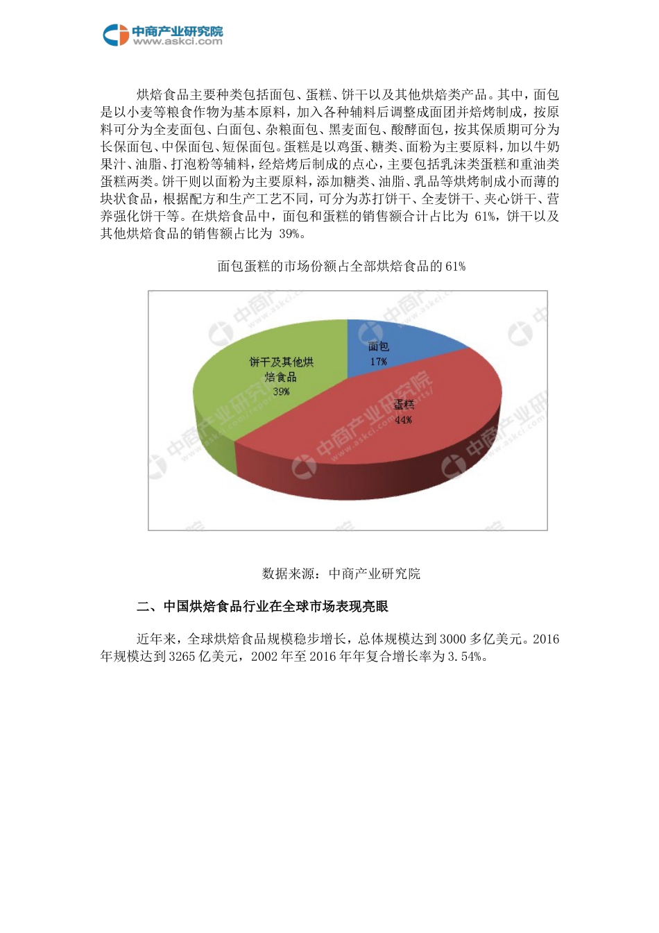 中国烘焙食品行业市场前景研究报告_第2页