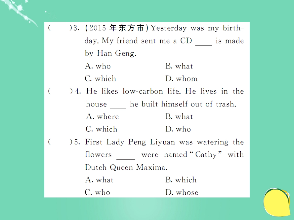 九年级英语上册 Module 11 Photos语法精讲专练课件 （新版）外研版_第3页