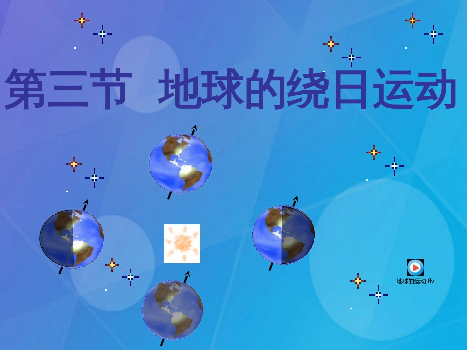七年级科学下册 4.3《地球的绕日运动》课件1 浙教版_第3页