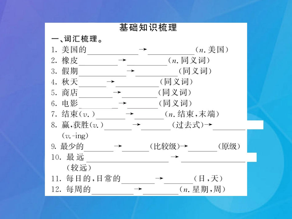 八年级英语上册 Unit 2 School life（第9课时）课件 （新版）牛津版_第2页