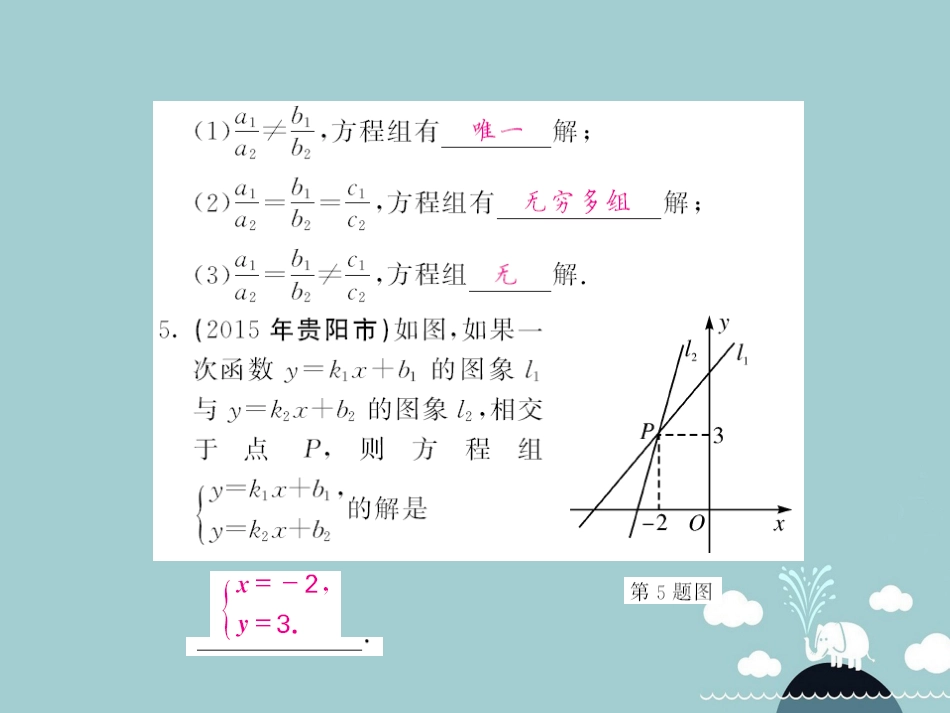 八年级数学上册 12.3 一次函数与二元一次方程组（第2课时）课件 （新版）沪科版_第3页