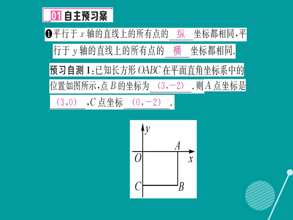 八年级数学上册 11.1 平面直角坐标系的应用（第2课时）课件 （新版）沪科版_第2页