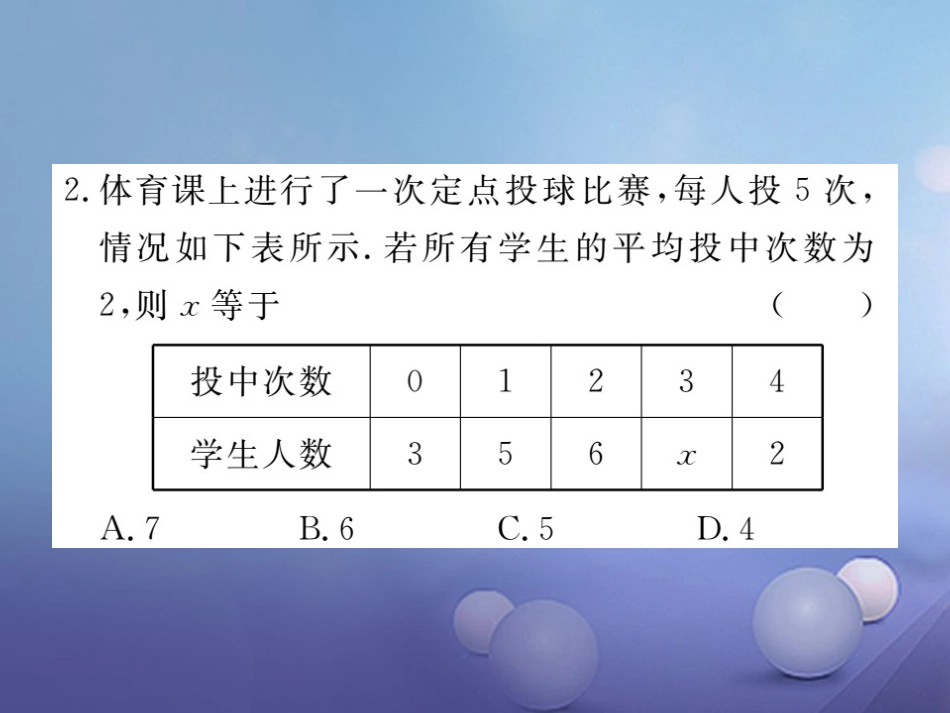 八级数学上册 6 数据的分析本章小结与复习课件 （新版）北师大版_第3页