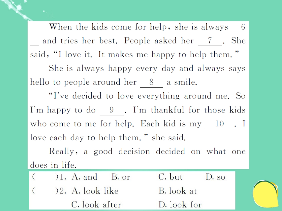 九年级英语全册 Unit 12 Life is full of the unexpected Section B阅读拓展课件 （新版）人教新目标版_第3页