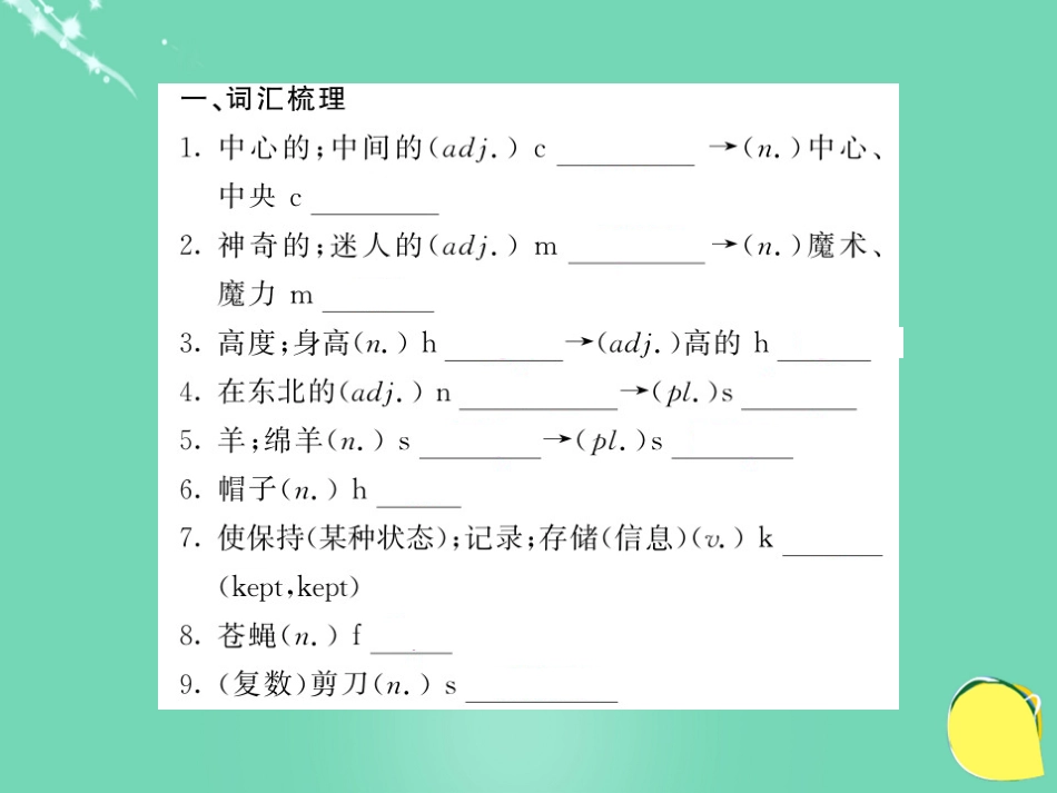 九年级英语上册 Module 10 Australia基础梳理课件 （新版）外研版_第2页