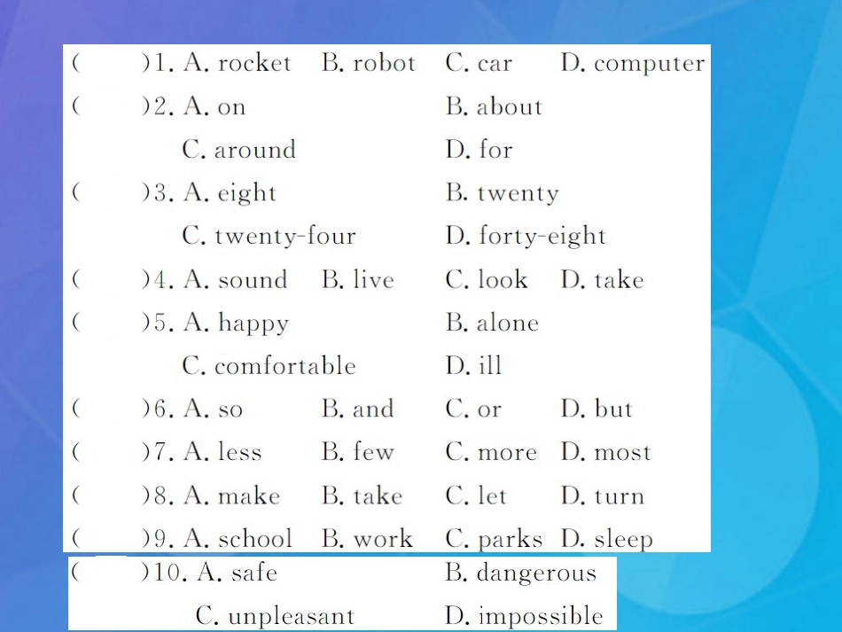 八年级英语上册 Unit 7 Will people have robots Section B阅读拓展课件 （新版）人教新目标版_第3页