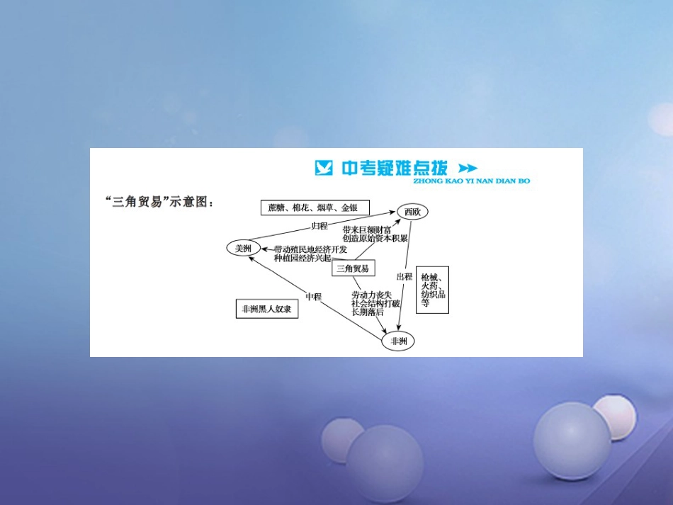 中考历史总复习 模块五 世界近代史 第二单元 殖民扩张与殖民地人民的抗争讲解课件_第3页