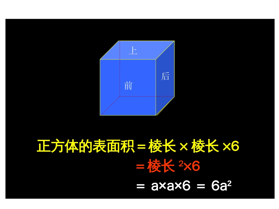 人教版五年数学下册（长方体和正方体的表面积）_第3页