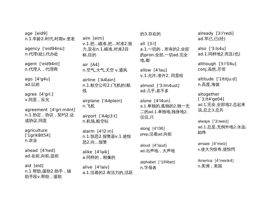 专升本英语单词表[共107页]_第2页