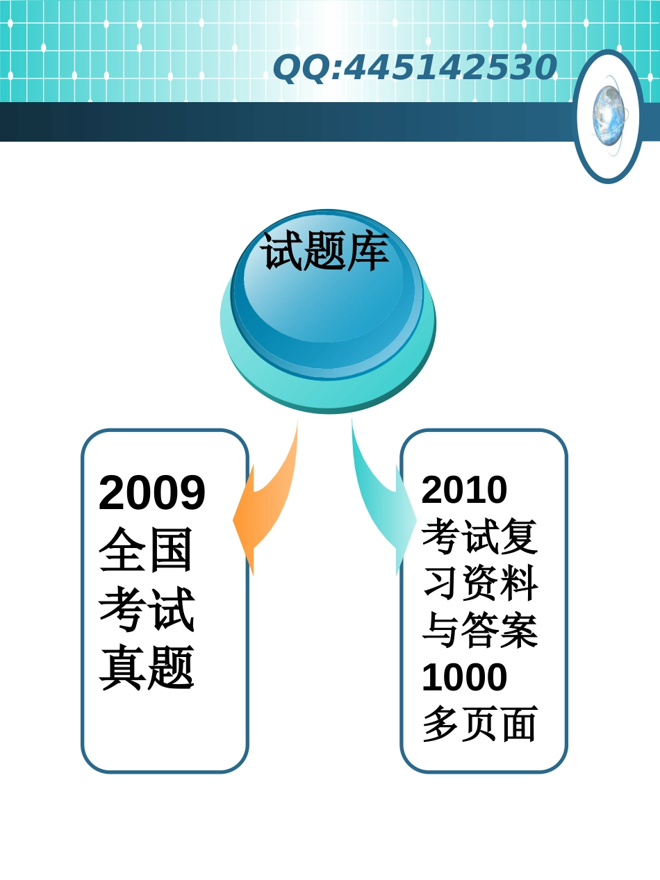 2010全国执业兽医资格考试习题集含真题_第3页