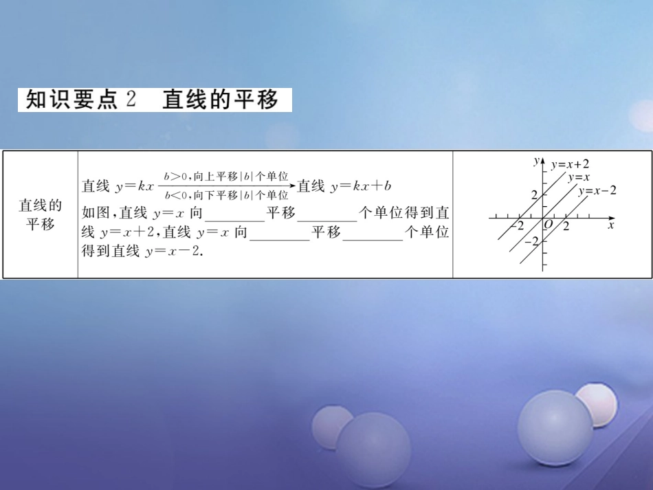 八级数学上册 4.3 第课时 一次函数的图象和性质（小册子）课件 （新版）北师大版_第2页