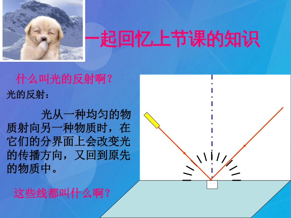 七年级科学下册 2.5《光的反射和折射》课件3 浙教版_第1页
