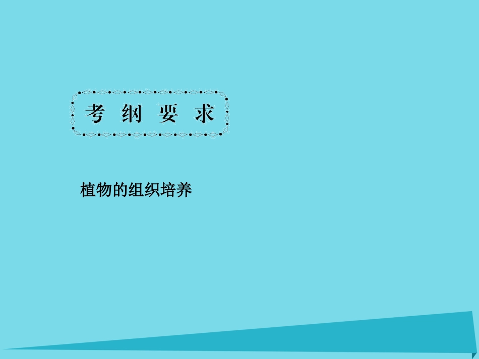 届高考高考生物一轮复习 专题二 细胞工程（第四十九课时）植物细胞工程课件 新人教版选修_第3页