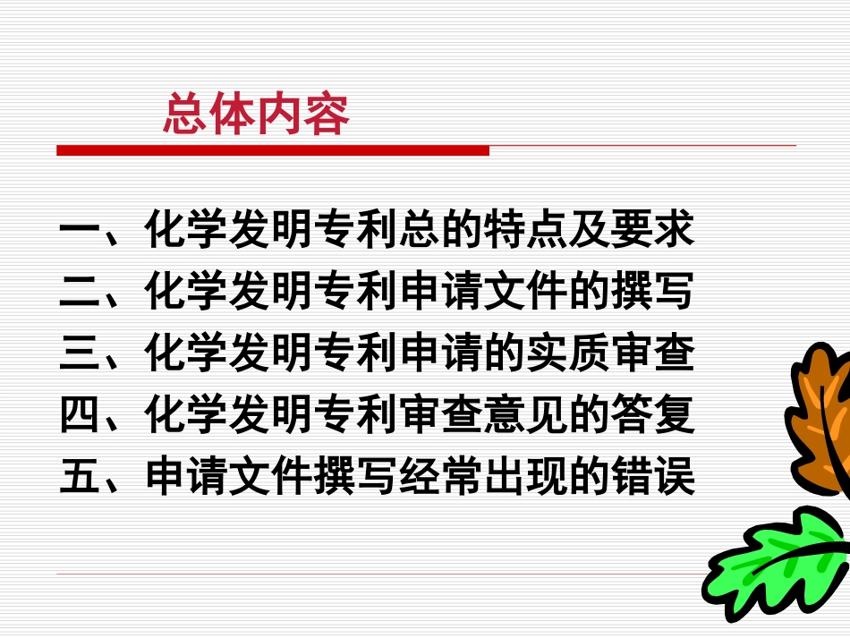 2009化学发明专利申请文件的撰写、修改及审查意见答复杭州_第2页