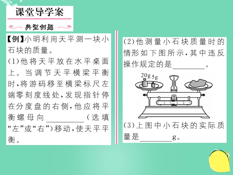 八年级物理上册 6.1 质量作业课件 （新版）新人教版_第2页
