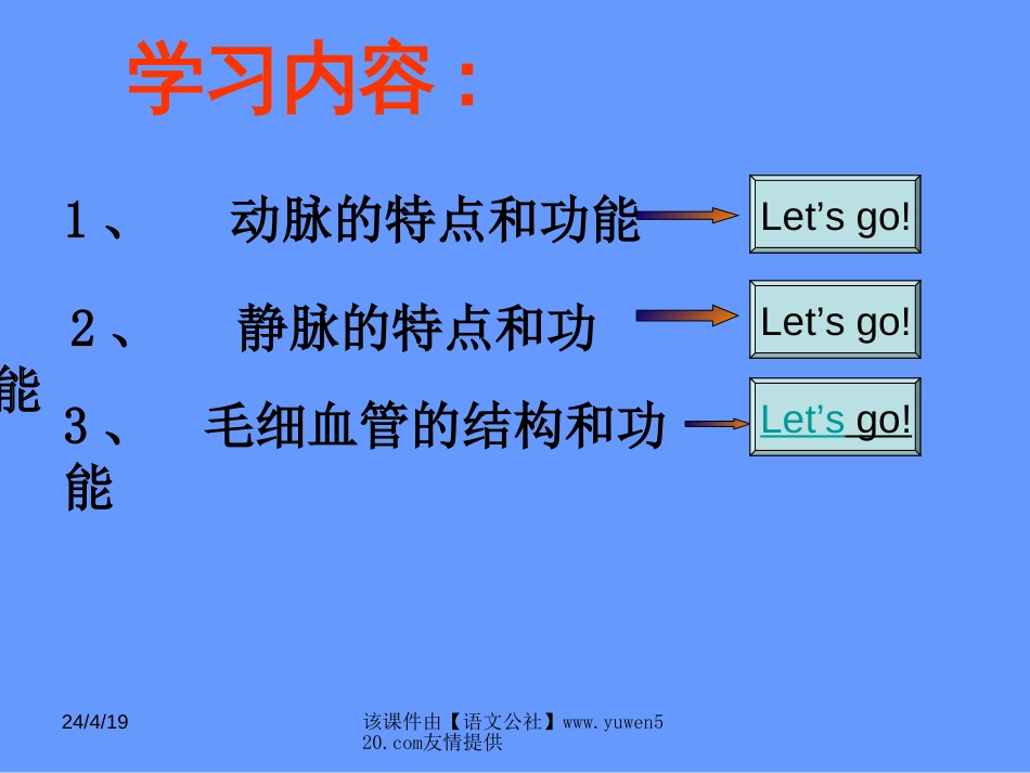 初一生物新课标人教版血流的管道 血管_第3页