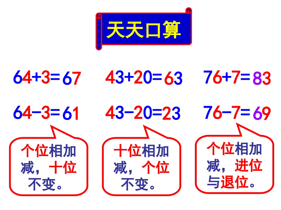 整理和复习100以内的加减法二）_第2页