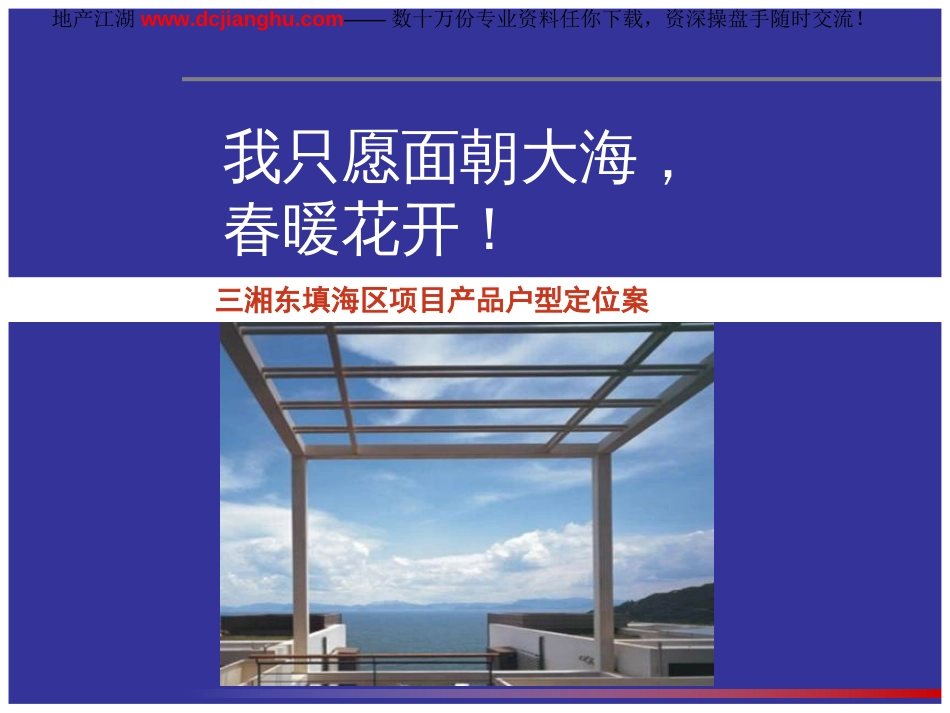 中原深圳三湘东填海区项目产品户型定位案_第1页