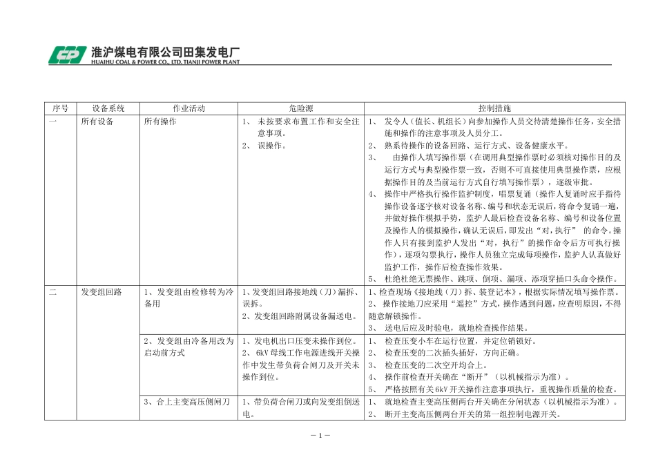 危险源辨识和控制措施电气运行[共12页]_第2页