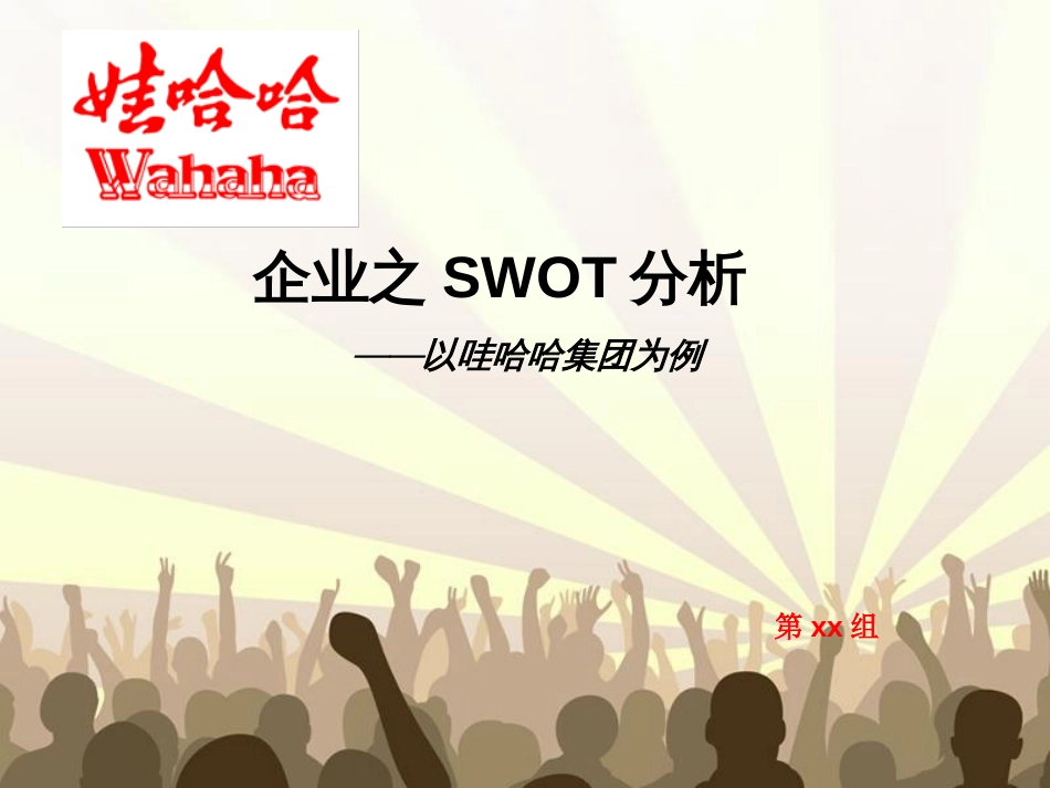 娃哈哈集团swot分析_第1页