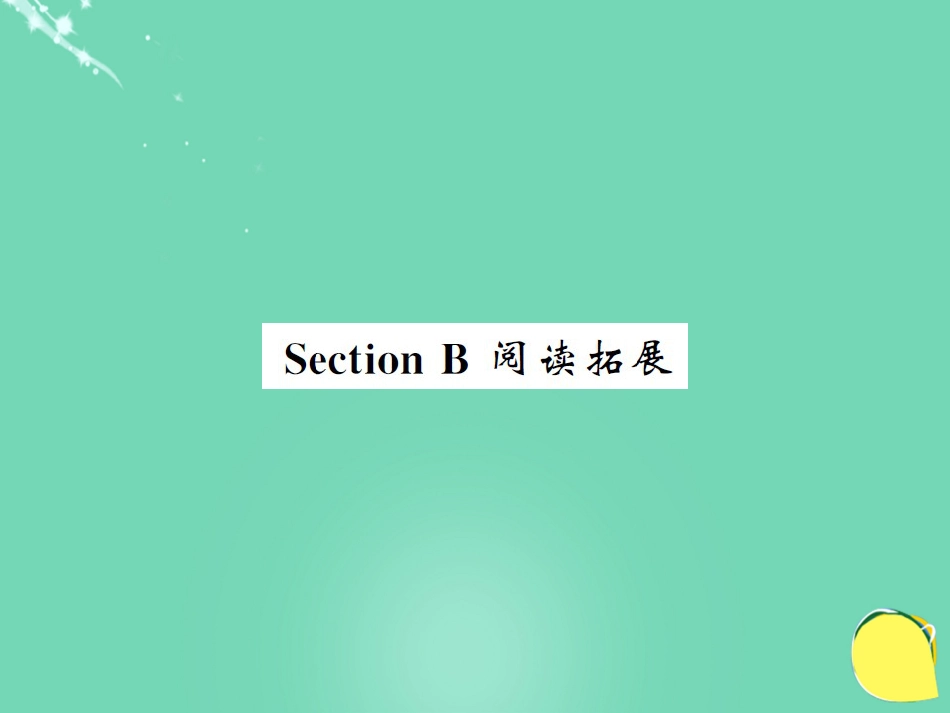 九年级英语全册 Unit 8 It must belong to Carla Section B阅读拓展课件 （新版）人教新目标版_第1页