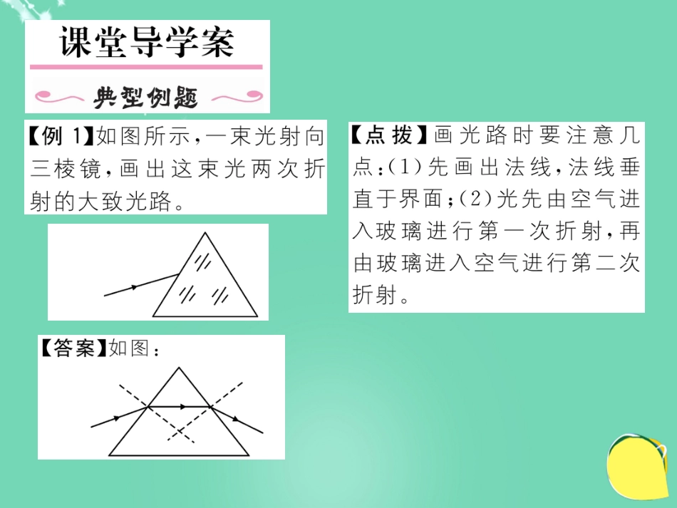 八年级物理上册 4.4.2 折射规律的应用作业课件 （新版）新人教版_第2页