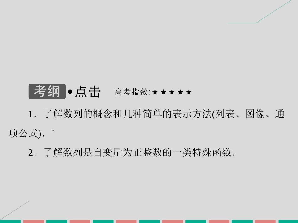 届高考数学大一轮复习 第五章 数列 第1课时 数列的概念与简单表示法课件 理 北师大版_第3页