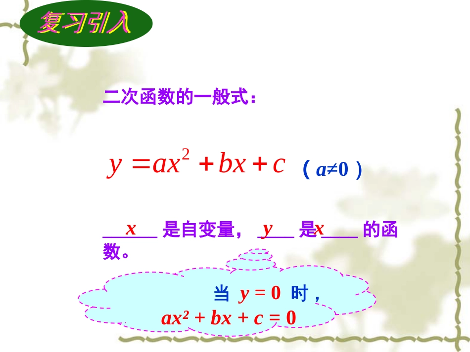 新人教版22.2二次函数与一元二次方程[共27页]_第2页