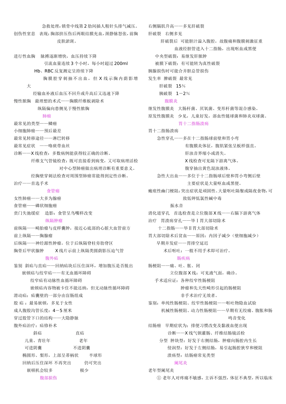 外科笔记总结考试利器[共5页]_第2页