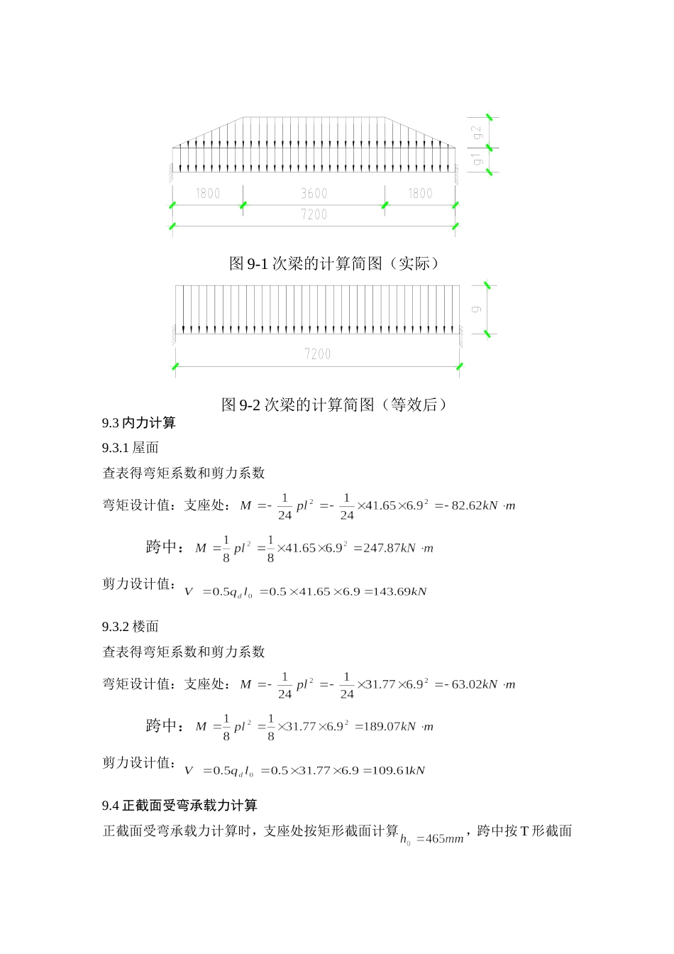 土木工程毕业设计次梁配筋计算实例_第2页