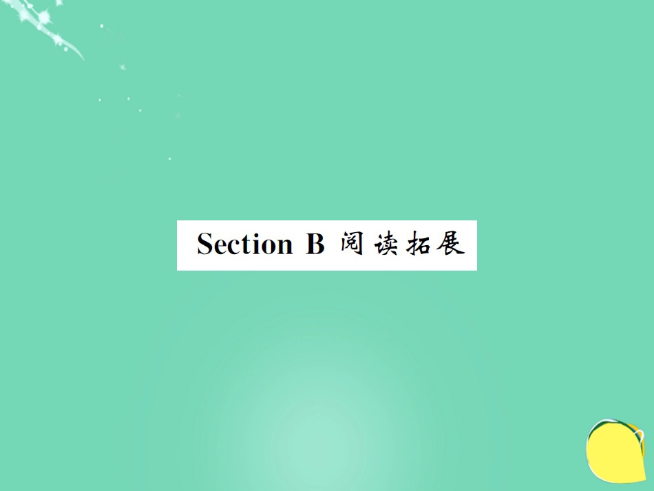 九年级英语全册 Unit 2 I think that mooncakes are delicious Section B阅读拓展课件 （新版）人教新目标版_第1页