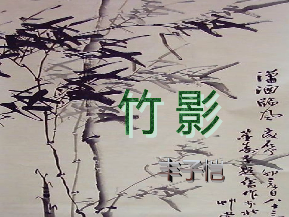 初中语文《竹影》课件_第3页