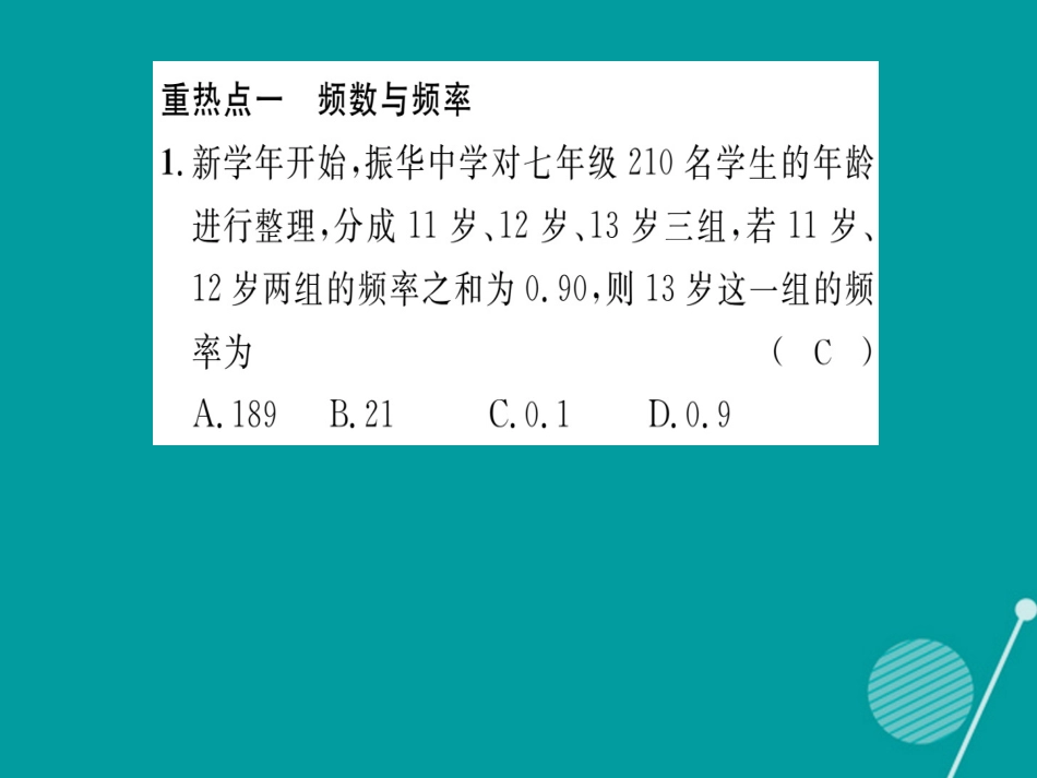 八年级数学上册 第15章 数据的收集与表示重热点突破课件 （新版）华东师大版_第2页