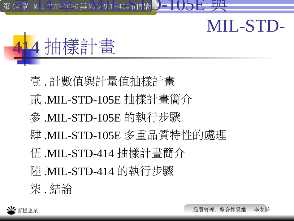 MILSTDEampMILSTD 抽样计划[共27页]_第1页