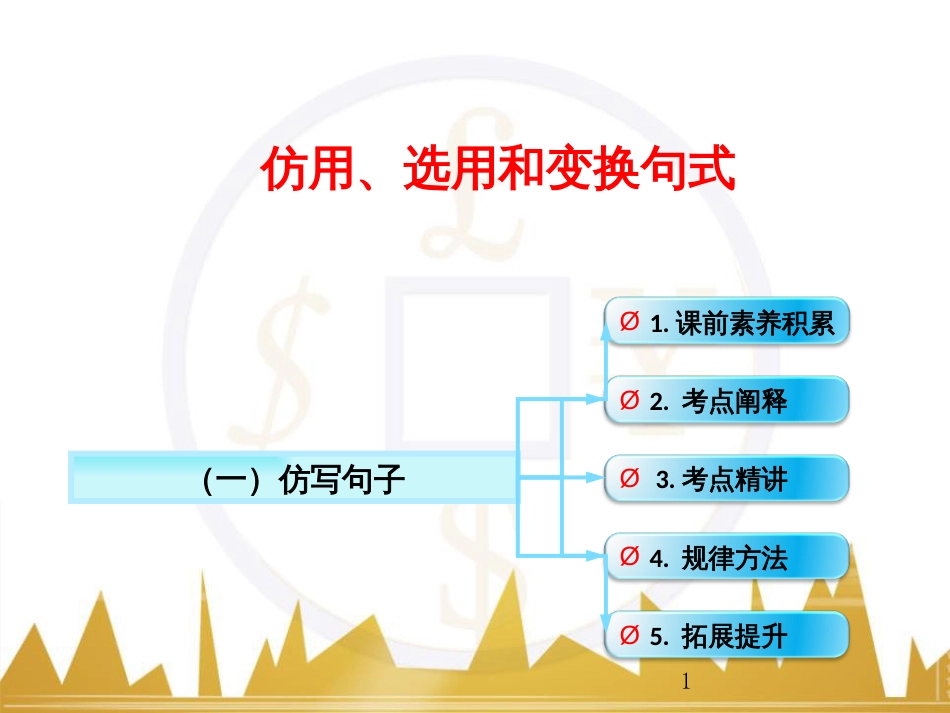 高考语文一轮复习 语言文字运用 正确使用成语（一）课件 新人教版 (45)_第1页