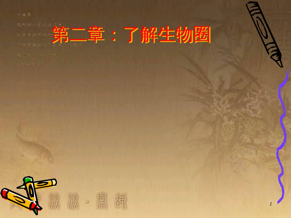 七年级生物上册 第一单元 第二章 第一节 生物与环境关系课件1 （新版）新人教版_第1页