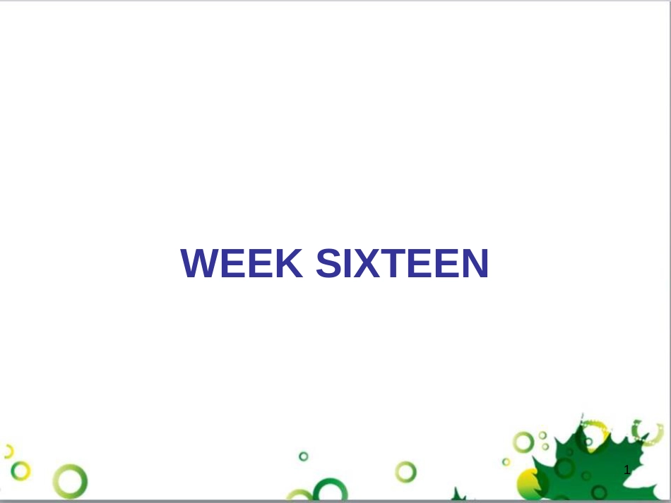 七年级英语上册 周末读写训练 WEEK TWO课件 （新版）人教新目标版 (539)_第1页