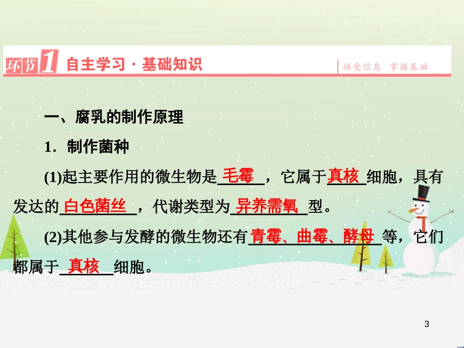 高三生物一轮复习 专题1 传统发酵技术的应用 课题1 果酒和果醋的制作课件 新人教版选修1 (21)_第3页