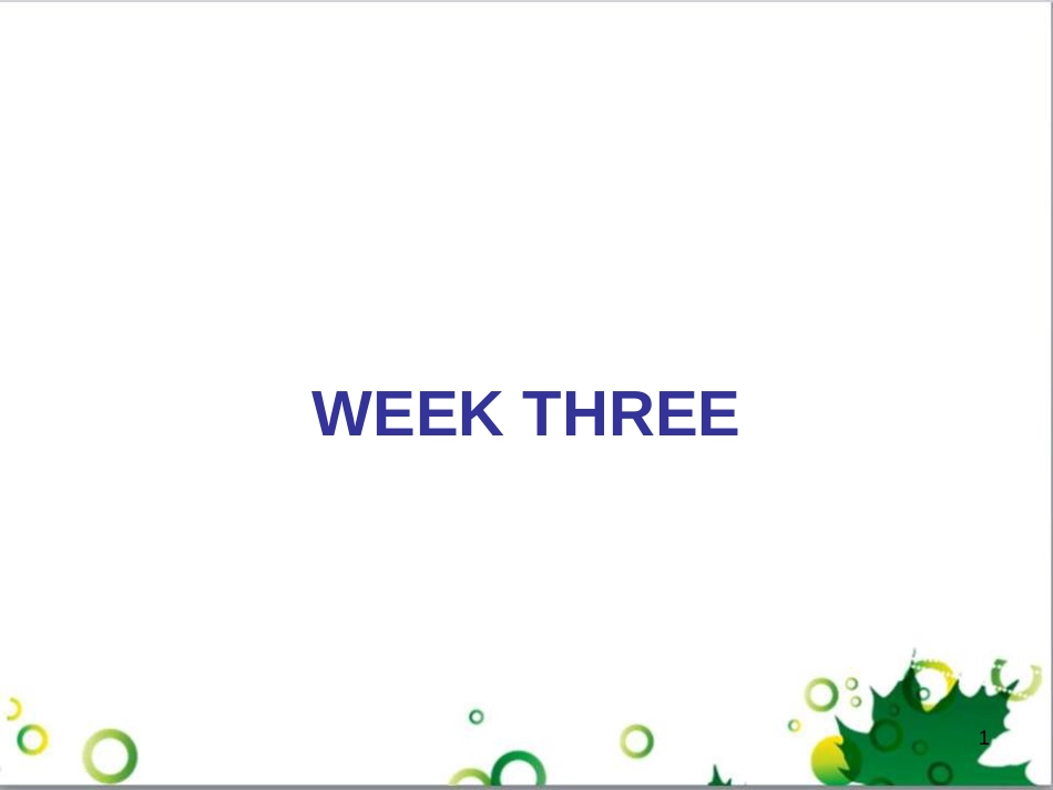七年级英语上册 周末读写训练 WEEK TWO课件 （新版）人教新目标版 (543)_第1页