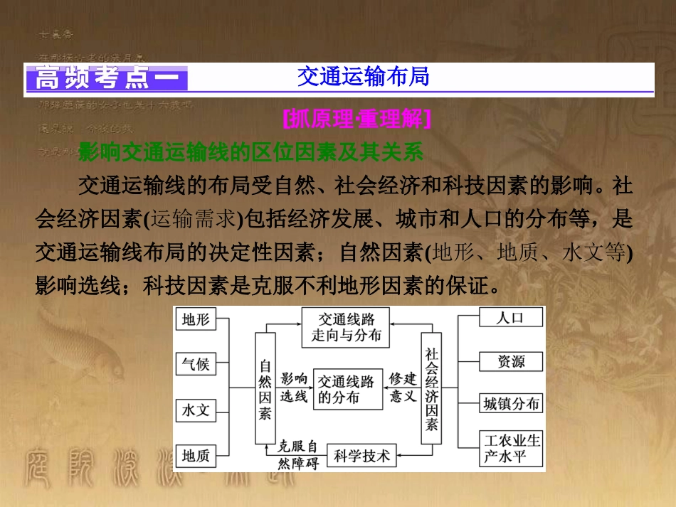 全国高考地理二轮复习（五大原理+准确分析）专题四 交通区位原理课件_第3页