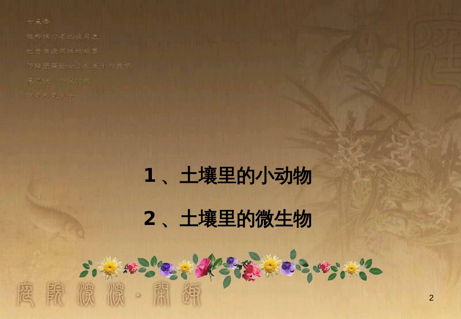 七年级生物下册 第五单元 第13章 土壤的生物 第1节 土壤里的小动物课件1 （新版）苏科版_第2页